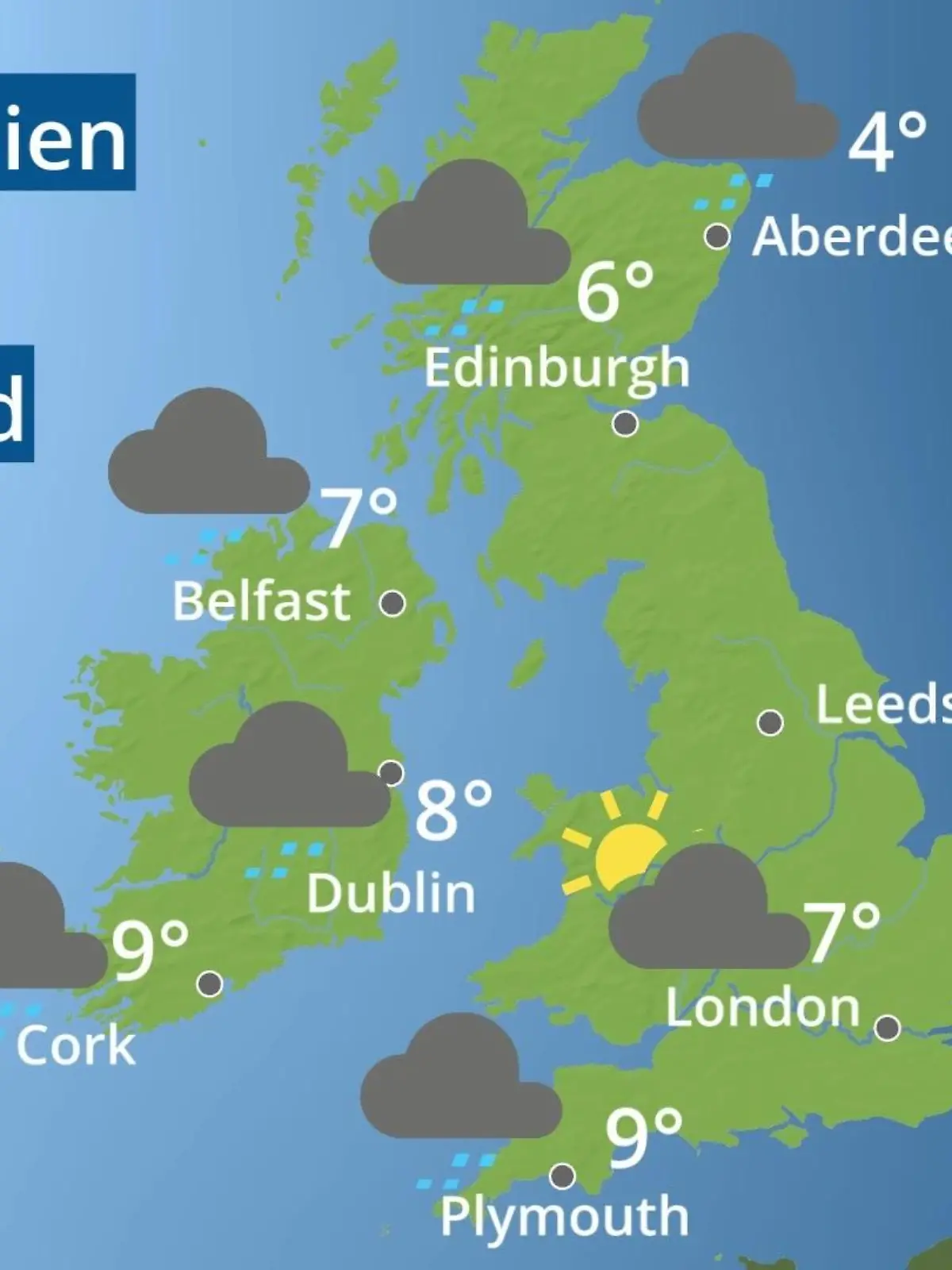 Bild zu: "England, Schottland, Wales: Wie wird das Wetter?"