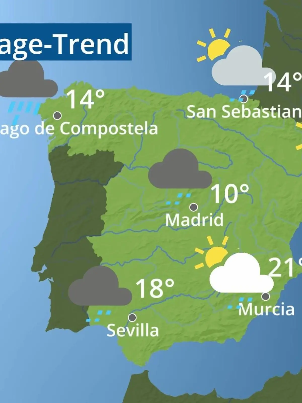 Bild zu: "Spanien: Wie wird das Wetter?"