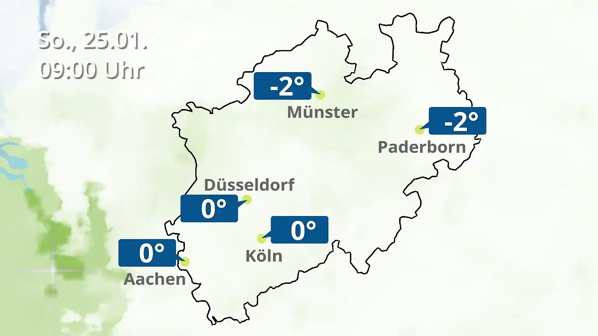 Nordrhein-Westfalen: Wie wird das Wetter? Regen- und Wolkenfilm für Köln, Düsseldorf und Münster