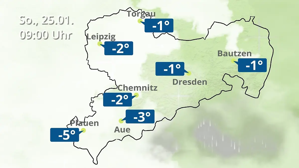 Sachsen: Wie wird das Wetter? Regen- und Wolkenfilm für Chemnitz, Dresden und Leipzig