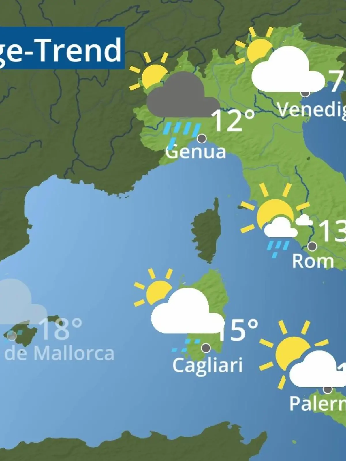 Bild zu: "Italien: Wie wird das Wetter?"