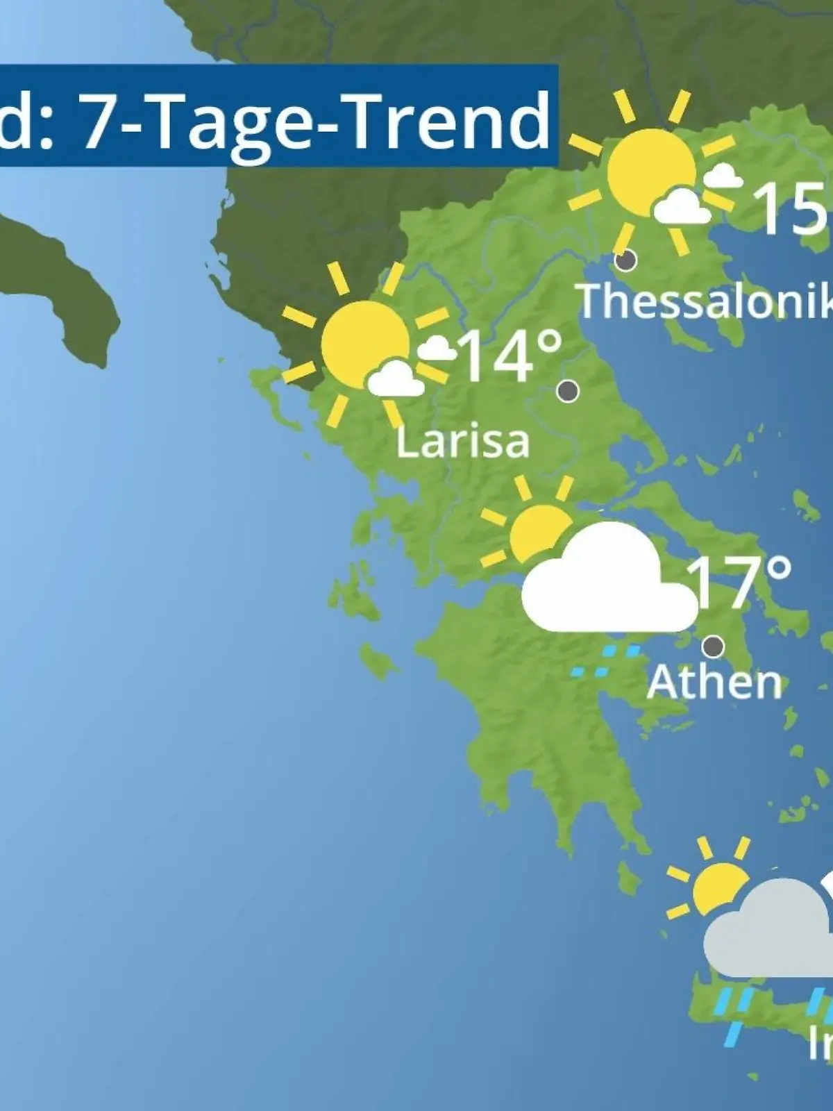 Bild zu: "Griechenland: Wie wird das Wetter?"