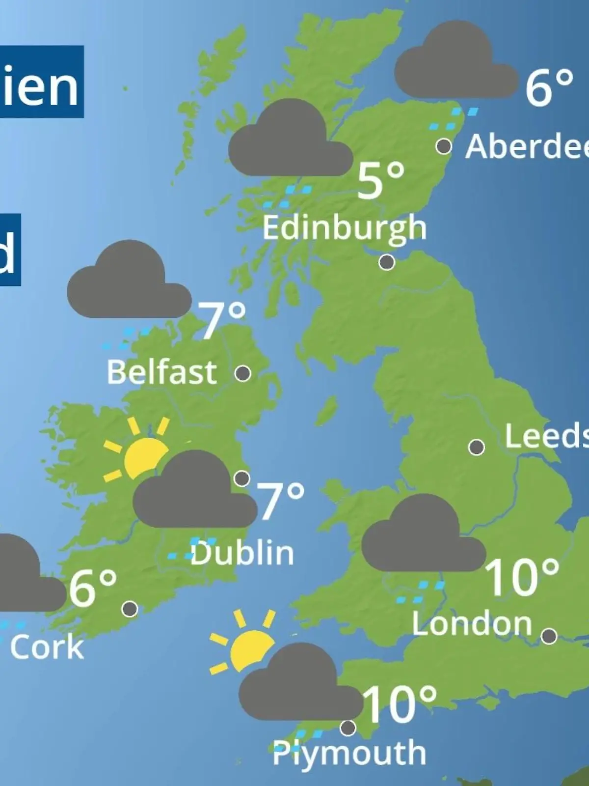 Bild zu: "England, Schottland, Wales: Wie wird das Wetter?"