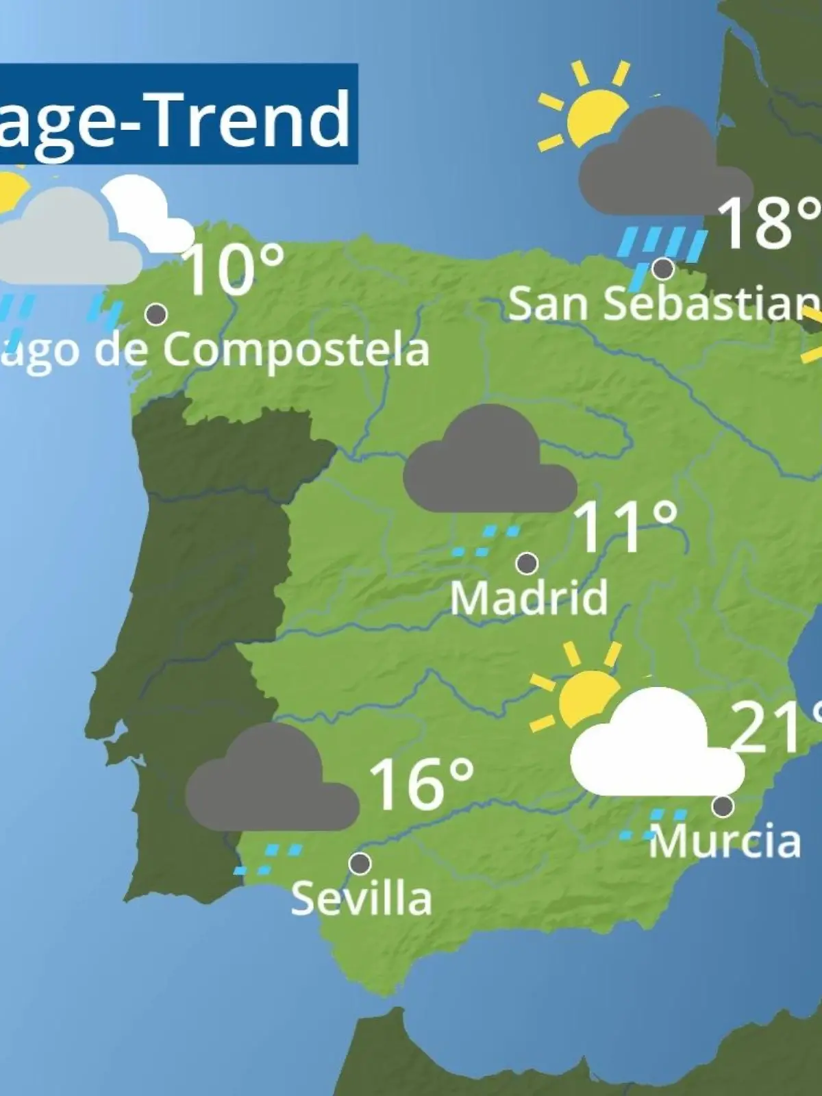 Bild zu: "Spanien: Wie wird das Wetter?"