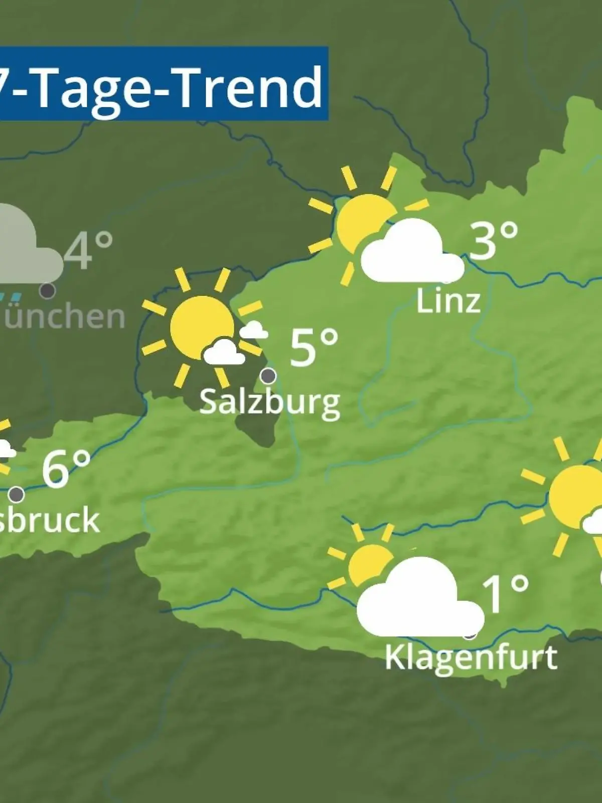 Bild zu: "Österreich: Wie wird das Wetter?"