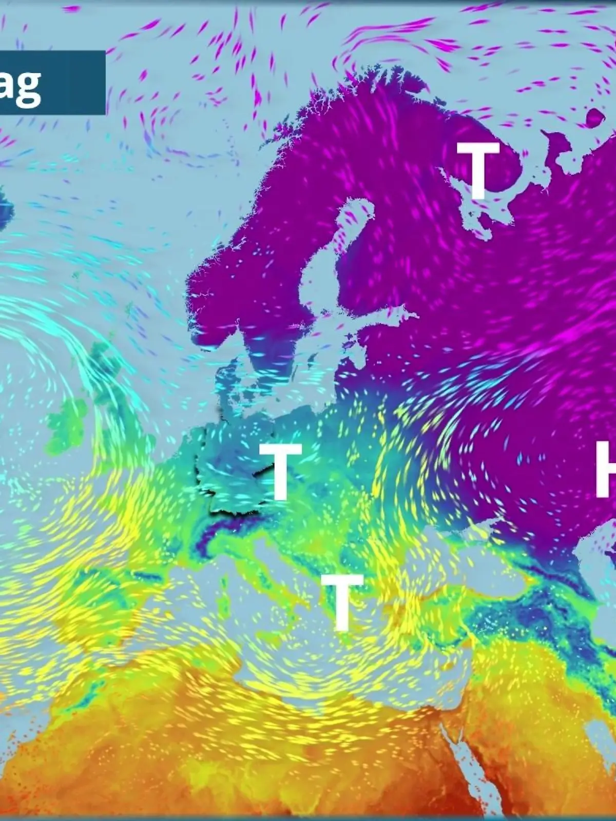 Bild zu: "Schneetief genau über uns"