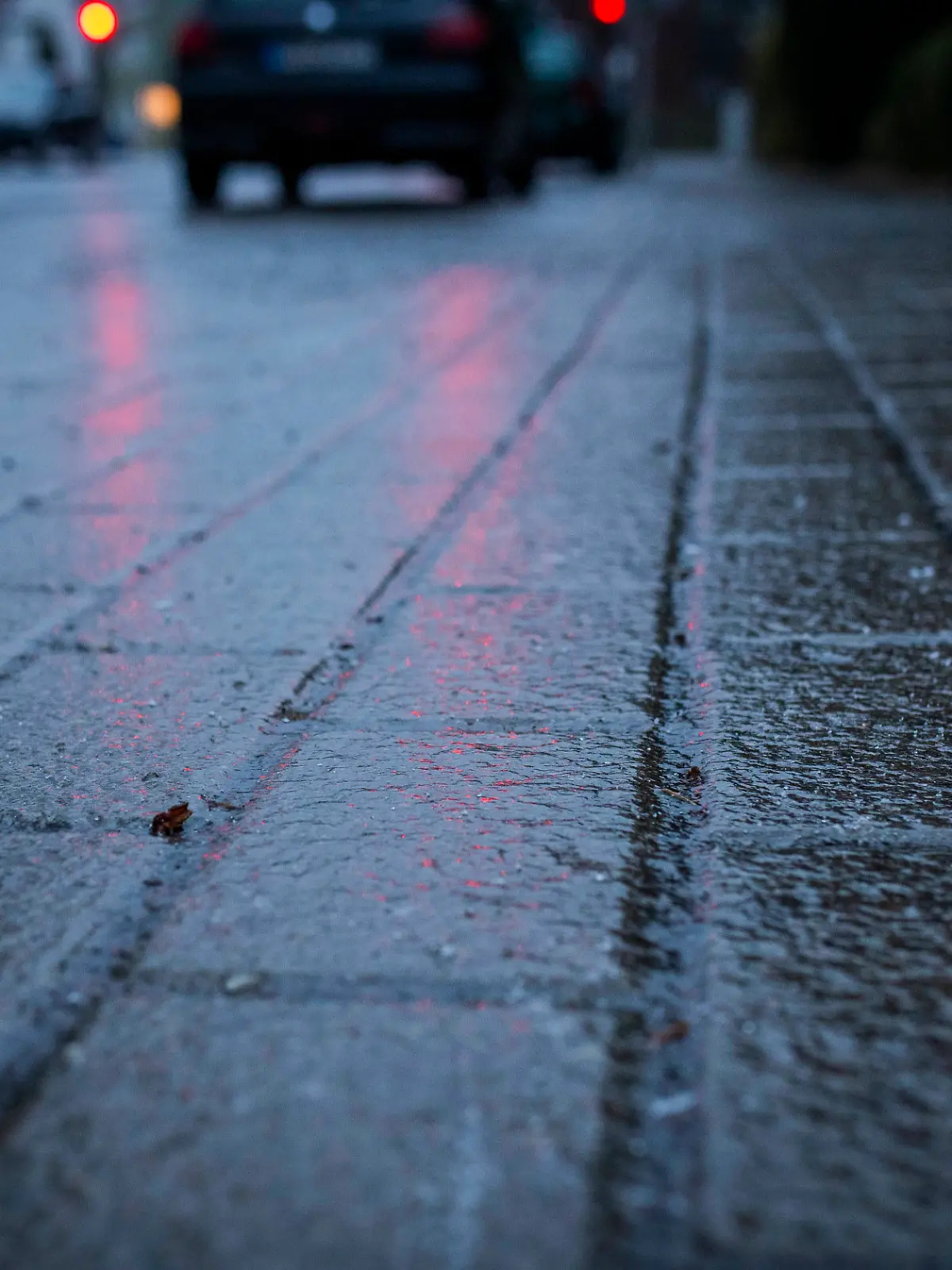Glatteis nach Eisregen in Osnabrück