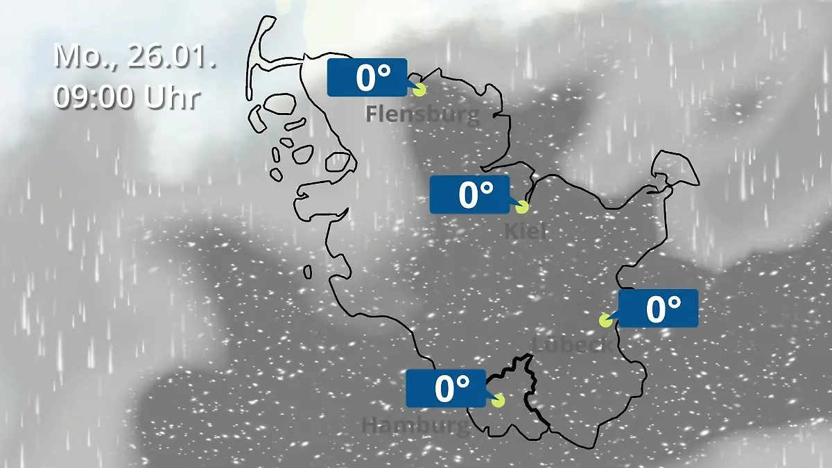Hamburg, Schleswig-Holstein: Wie wird das Wetter? Regen- und Wolkenfilm für die Nordsee- und Ostseeküste