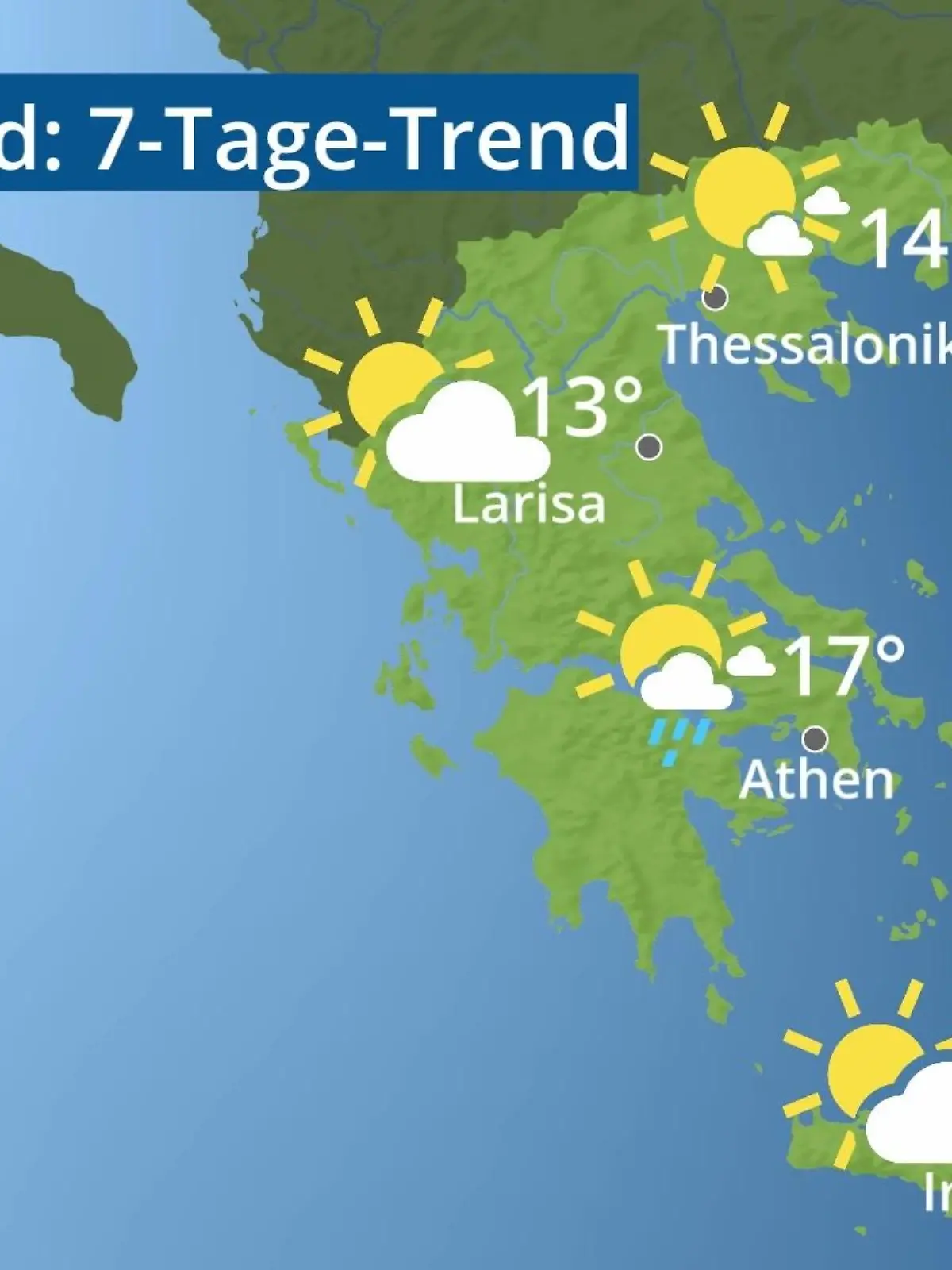Bild zu: "Griechenland: Wie wird das Wetter?"