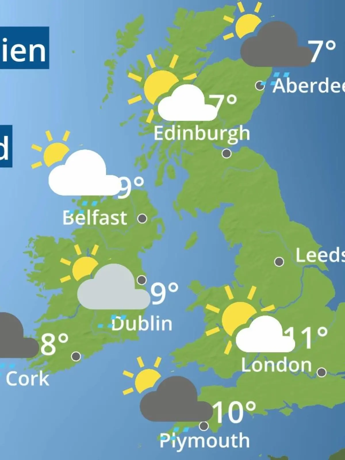 Bild zu: "England, Schottland, Wales: Wie wird das Wetter?"