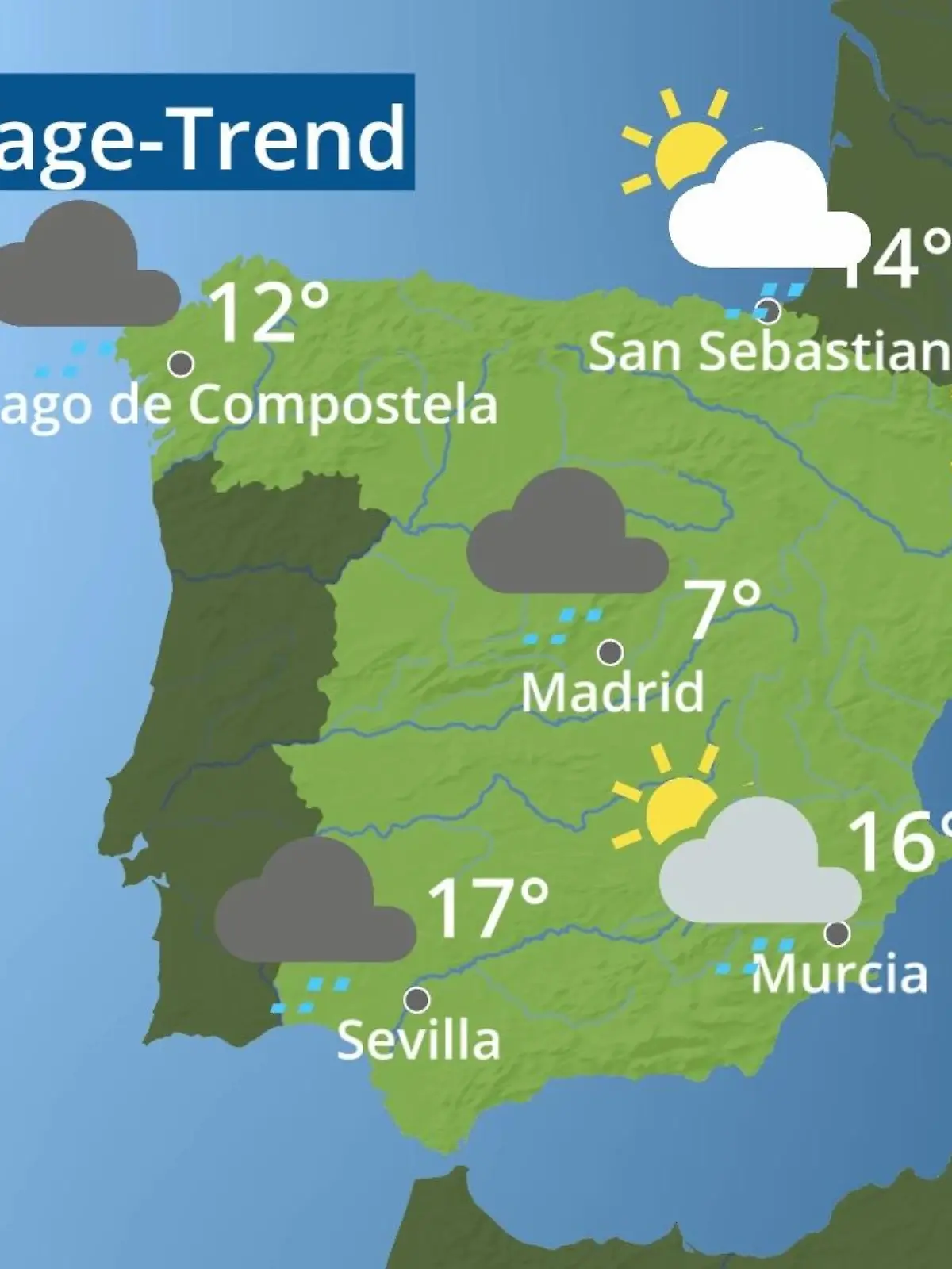 Bild zu: "Spanien: Wie wird das Wetter?"