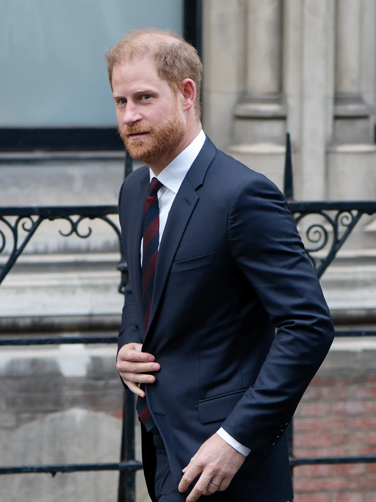 Prinz Harry beim Verlassen des High Courts in London