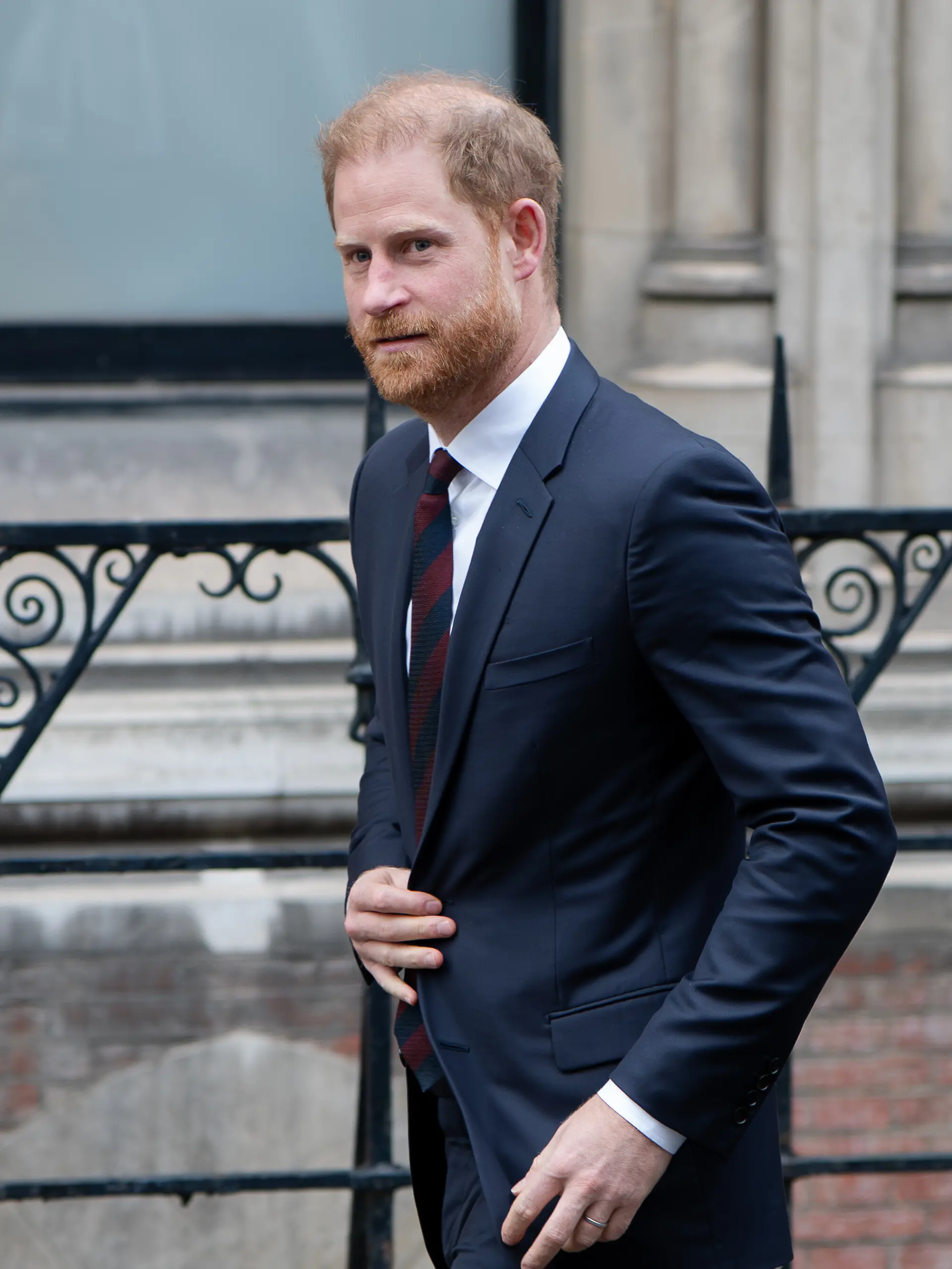Prinz Harry beim Verlassen des High Courts in London