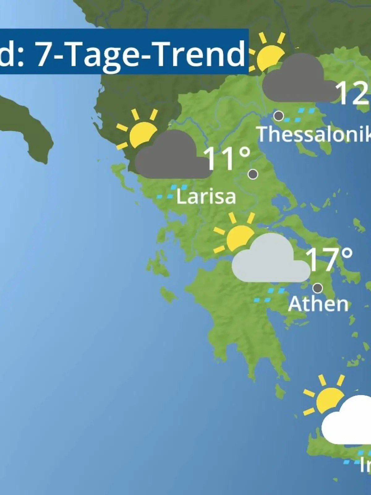 Bild zu: "Griechenland: Wie wird das Wetter?"
