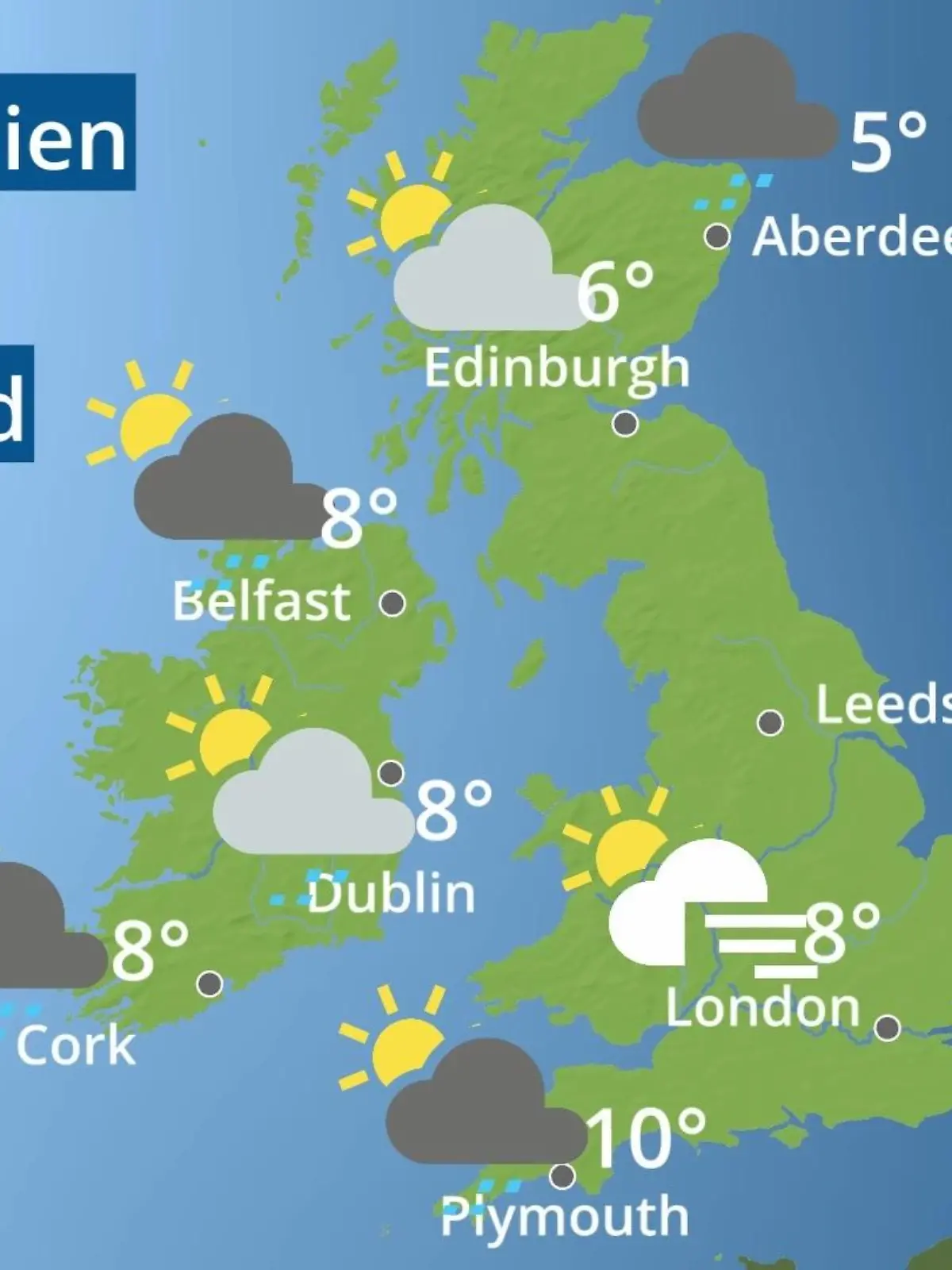Bild zu: "England, Schottland, Wales: Wie wird das Wetter?"