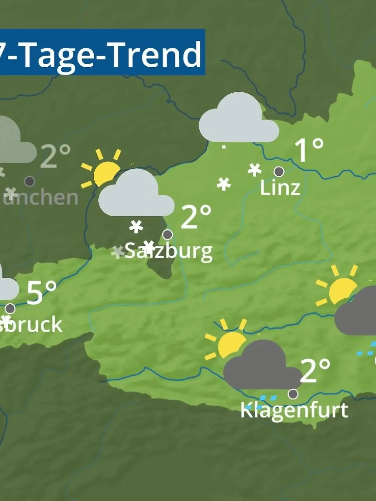 Bild zu: "Österreich: Wie wird das Wetter?"