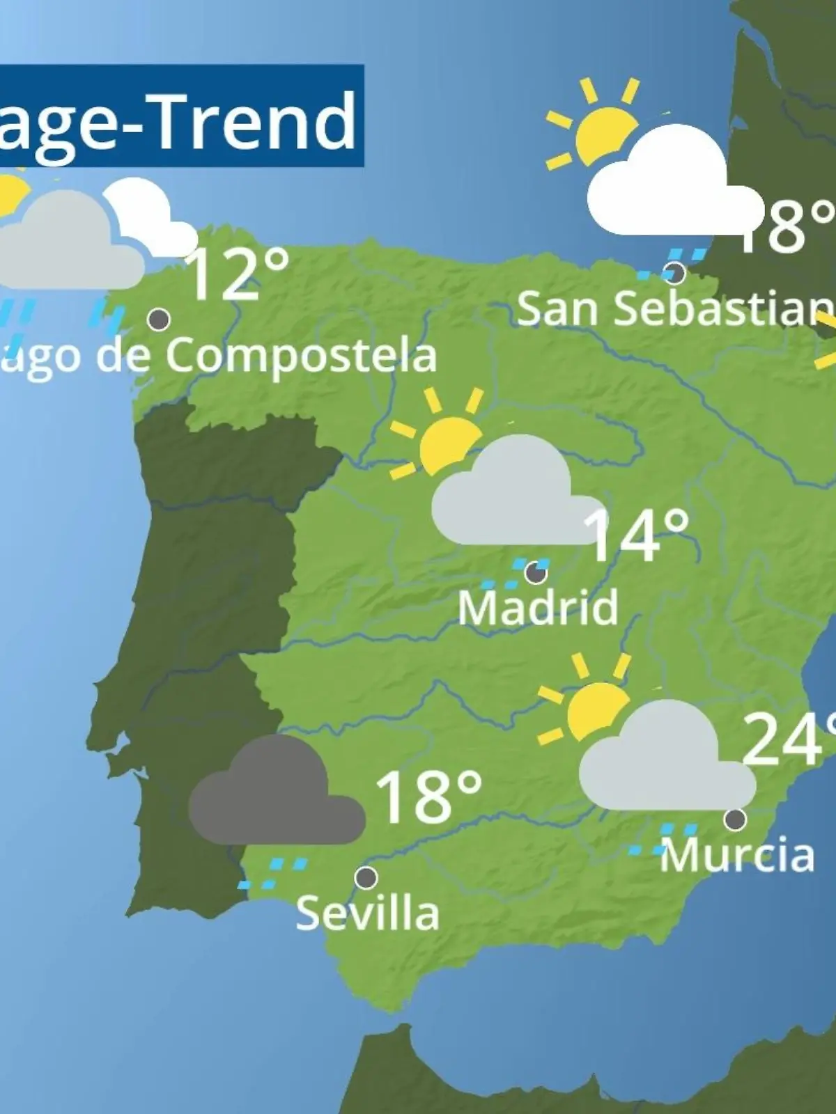 Bild zu: "Spanien: Wie wird das Wetter?"