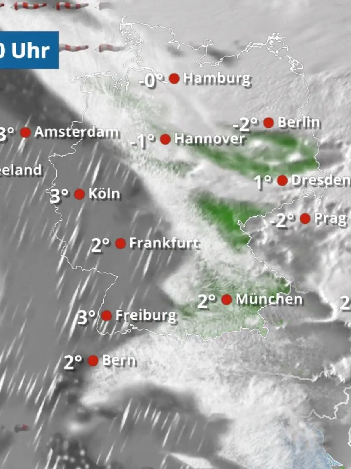 Bild zu: "Viele Wolken, Schnee und Regen - immer wieder Glättegefahr!"