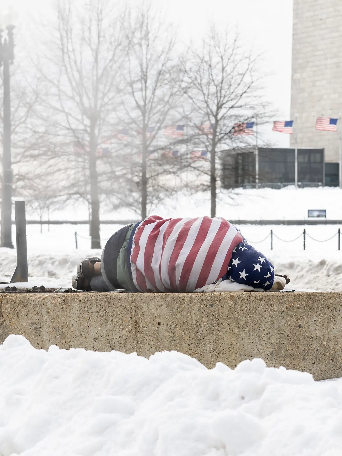Der Wintereinbruch in den USA trifft alle. Für Obdachlose ist die eisige Kälte besonders gefährlich