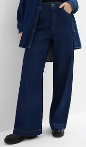 Wide-Leg-Jeans High Waist