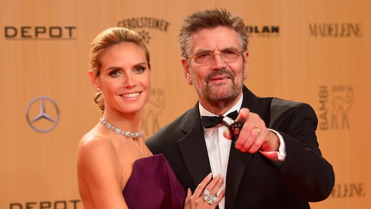 Günther Klum (r.) mit Tochter Heidi