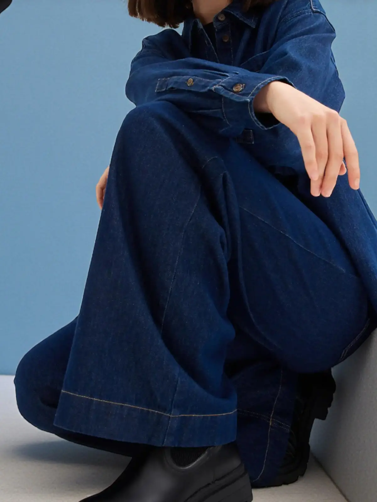 Modeexpertin empfiehlt diese Wide-Leg-Jeans von Bonprix.