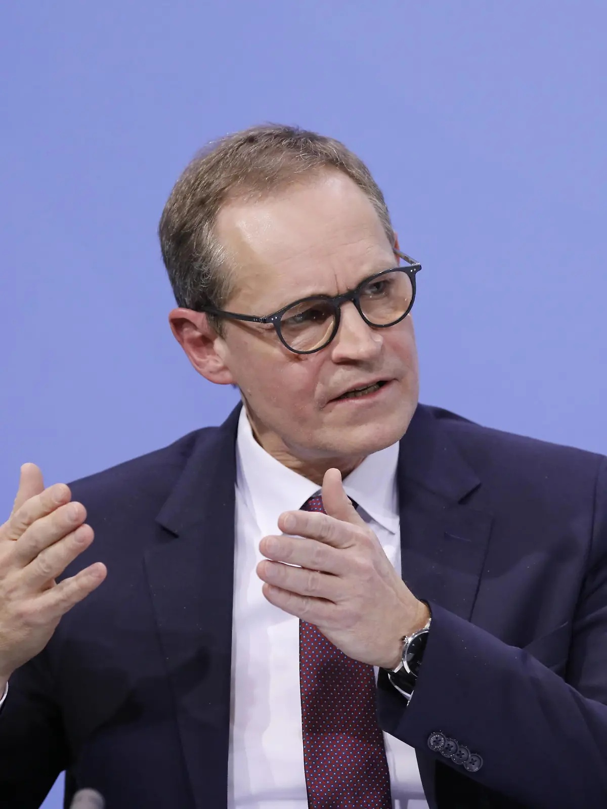  Michael Müller, Regierender Bürgermeister von Berlin, Deutschland, Berlin, Bundeskanzleramt, Pool PK BKin Merkel / Länderchefs, 19.01.2021 Berlin Berlin Deutschland *** Michael Müller, Governing Mayor of Berlin, Germany, Berlin, Federal Chancellery, Pool PK BKin Merkel Länderchefs, 19 01 2021 Berlin Berlin Germany Poolfoto Copyright Metodi Popow ,EDITORIAL USE ONLY