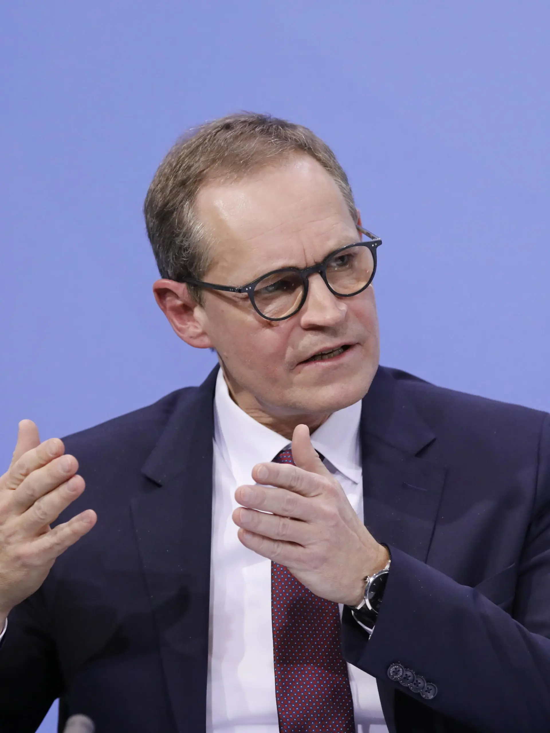  Michael Müller, Regierender Bürgermeister von Berlin, Deutschland, Berlin, Bundeskanzleramt, Pool PK BKin Merkel / Länderchefs, 19.01.2021 Berlin Berlin Deutschland *** Michael Müller, Governing Mayor of Berlin, Germany, Berlin, Federal Chancellery, Pool PK BKin Merkel Länderchefs, 19 01 2021 Berlin Berlin Germany Poolfoto Copyright Metodi Popow ,EDITORIAL USE ONLY
