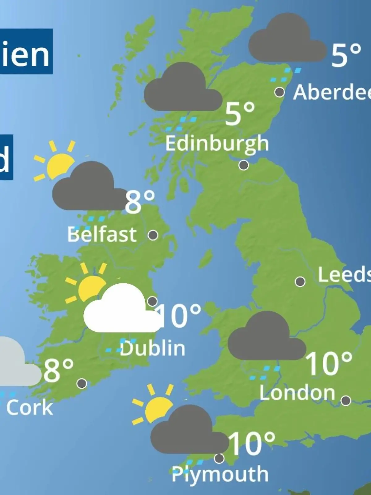 Bild zu: "England, Schottland, Wales: Wie wird das Wetter?"