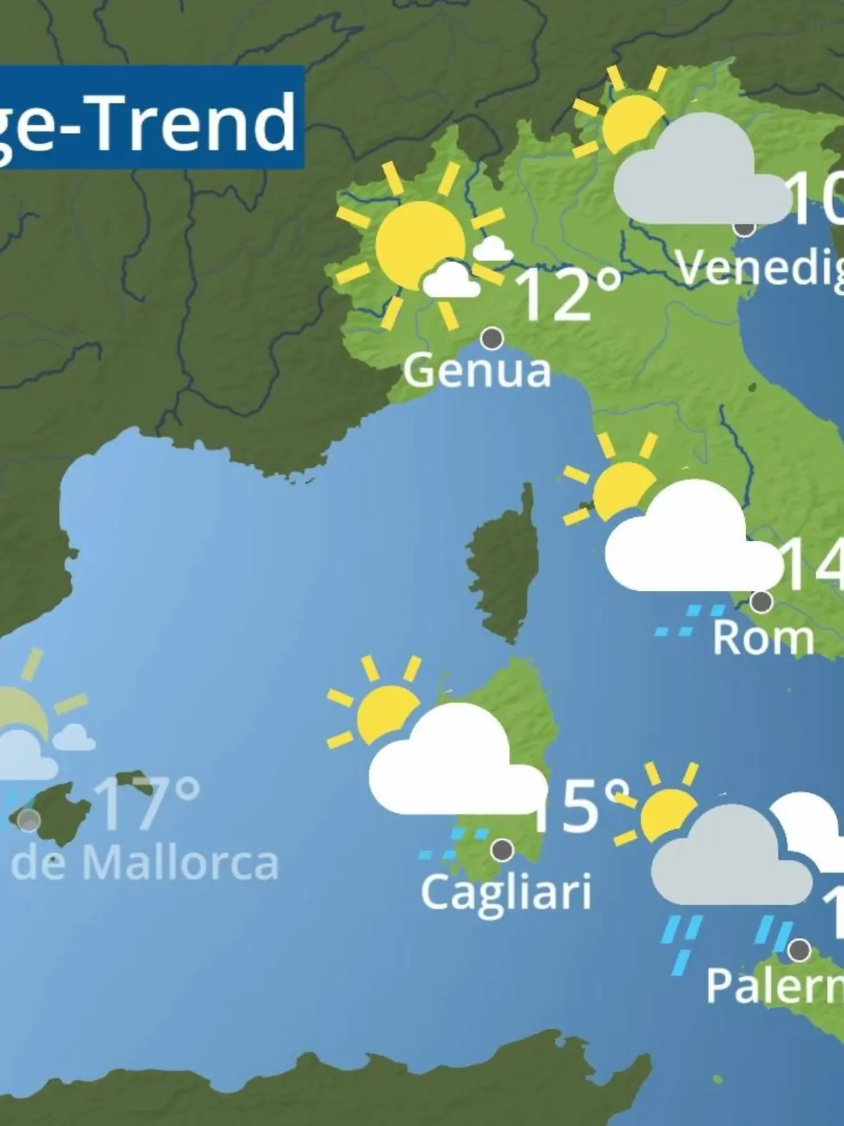 Bild zu: "Italien: Wie wird das Wetter?"