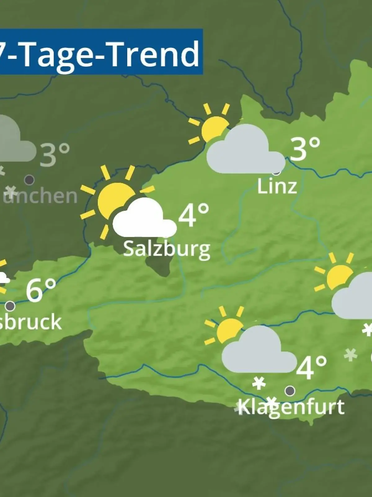 Bild zu: "Österreich: Wie wird das Wetter?"
