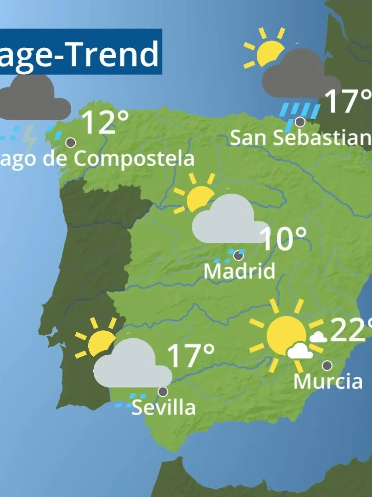 Bild zu: "Spanien: Wie wird das Wetter?"