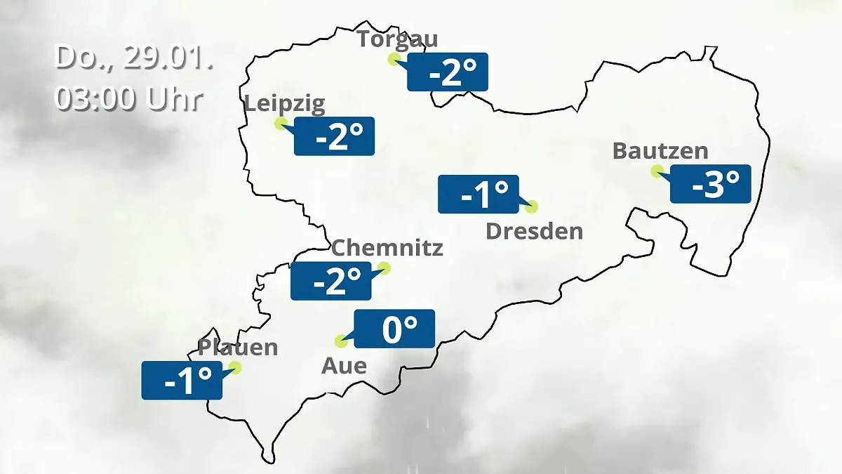 Sachsen: Wie wird das Wetter? Regen- und Wolkenfilm für Chemnitz, Dresden und Leipzig