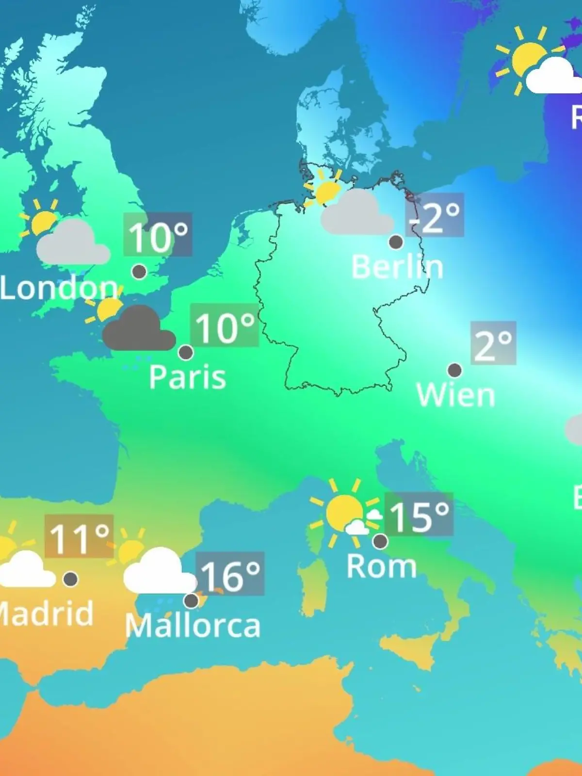 Bild zu: "Europa: Wie wird das Wetter?"