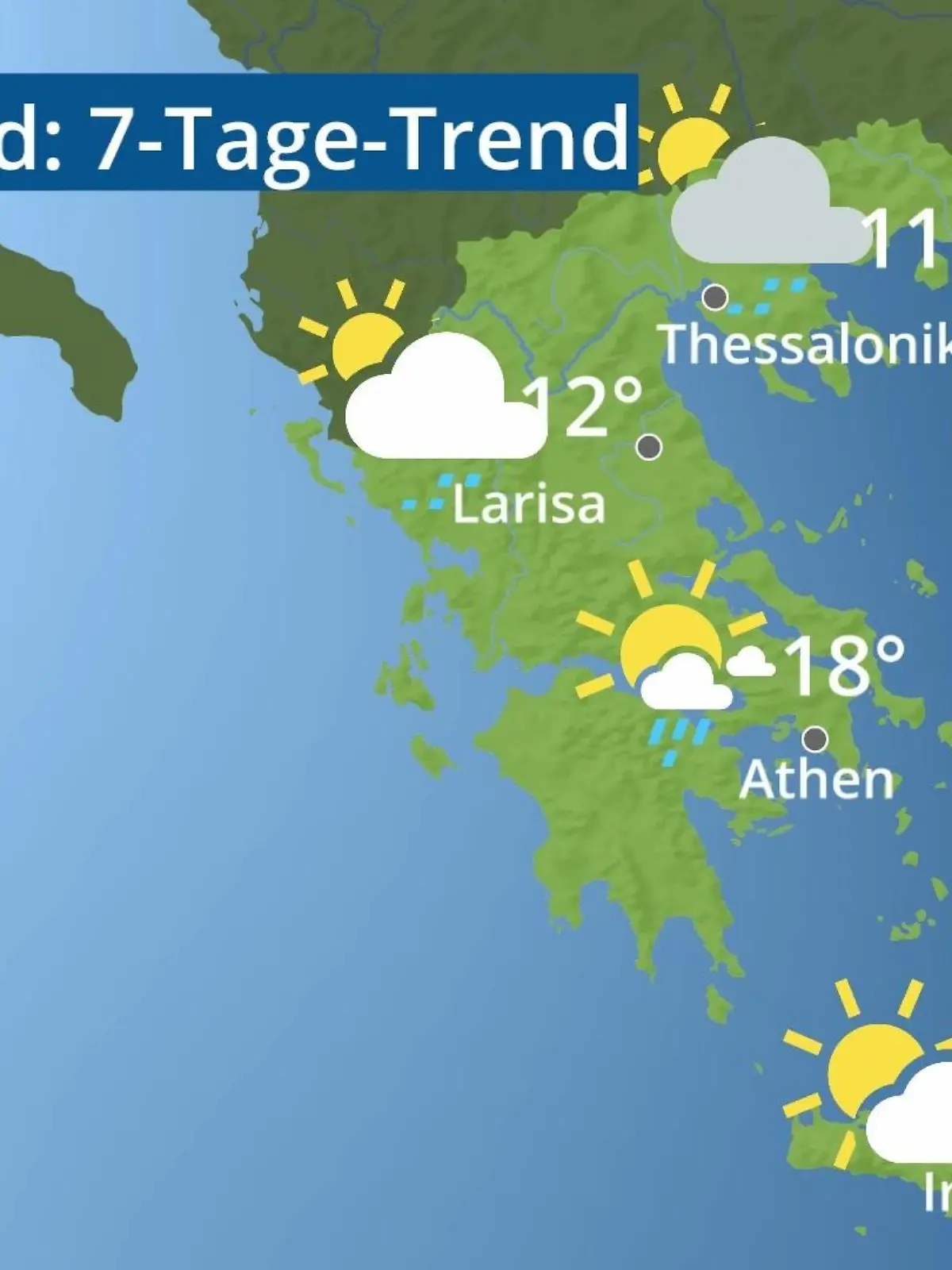Bild zu: "Griechenland: Wie wird das Wetter?"
