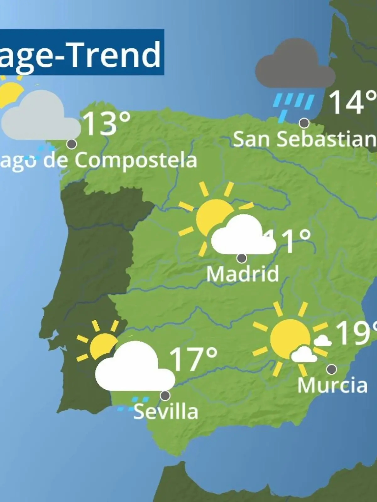 Bild zu: "Spanien: Wie wird das Wetter?"