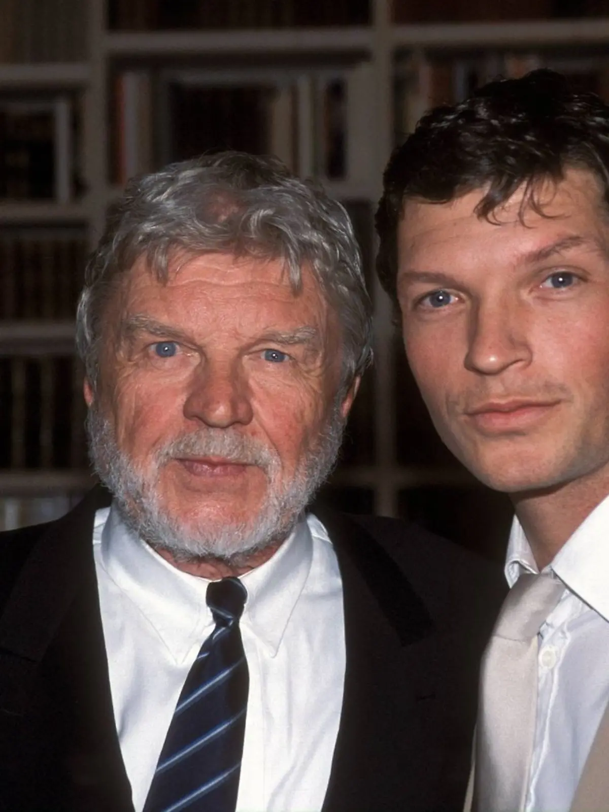 Schauspieler Hardy Krüger (li.) mit Sohn Hardy Krüger Junior anlässlich einer Ordensverleihung in Berlin  