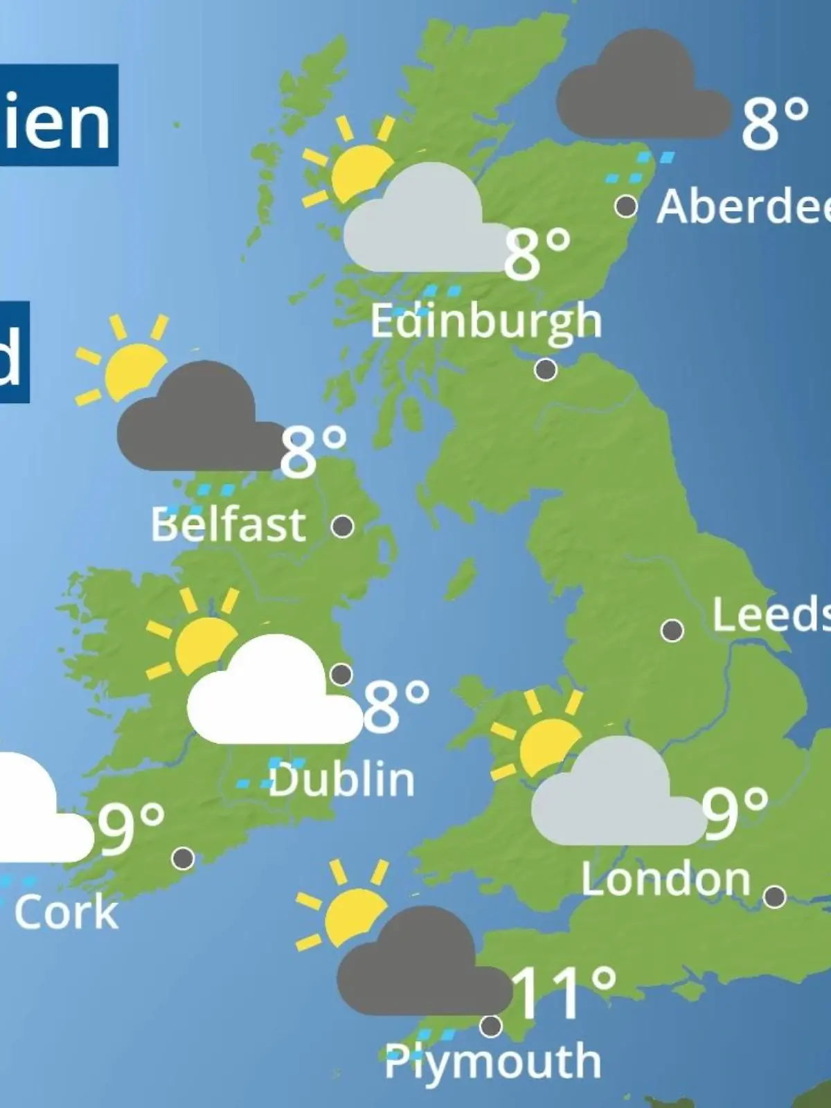 Bild zu: "England, Schottland, Wales: Wie wird das Wetter?"