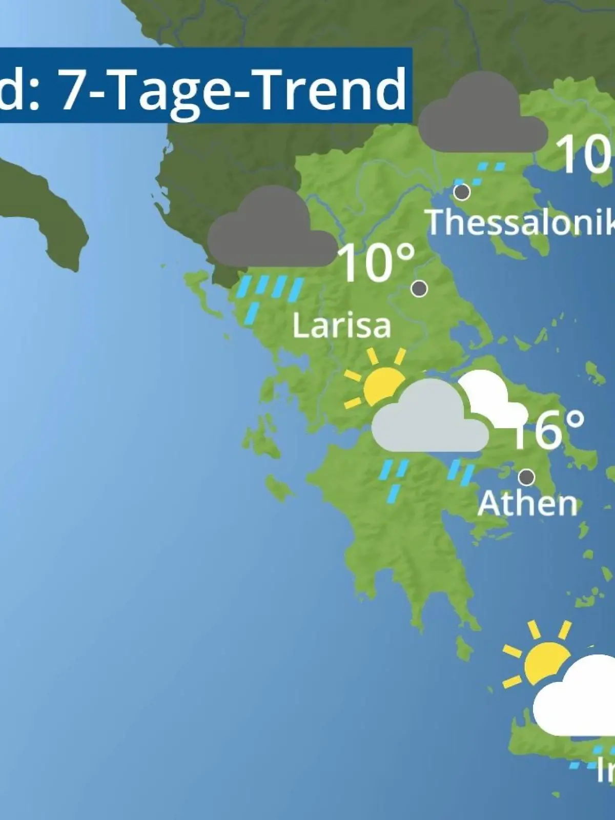 Bild zu: "Griechenland: Wie wird das Wetter?"
