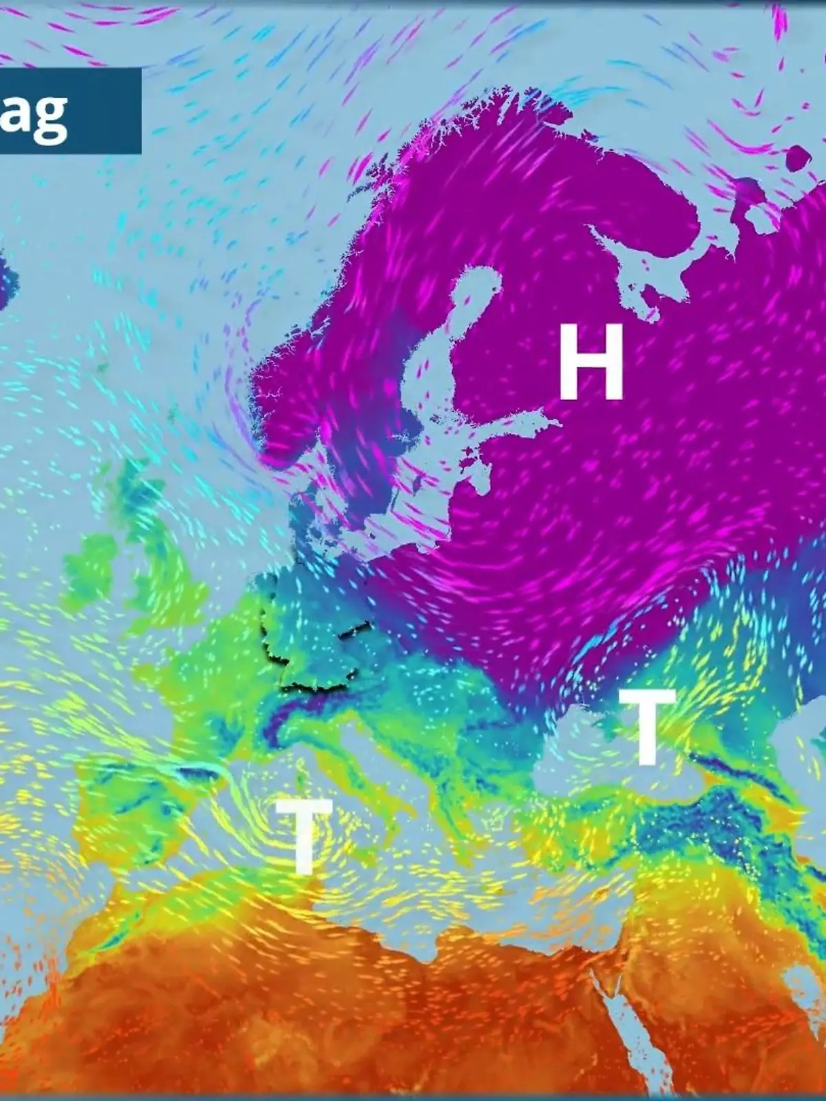 Bild zu: "So weht die eiskalte Luft in den Nordosten Deutschlands"