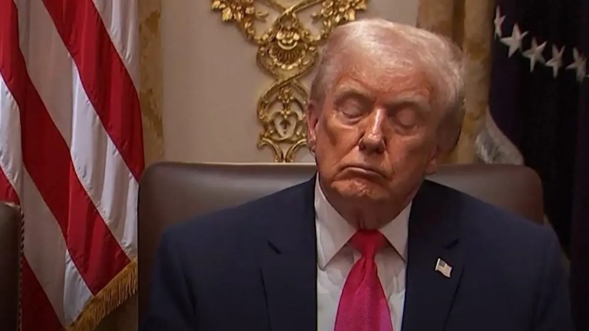 Schläft Donald Trump bei Sitzungen? US-Präsident sorgt mit Antwort für Lacher Müdigkeit oder doch nur Langeweile?