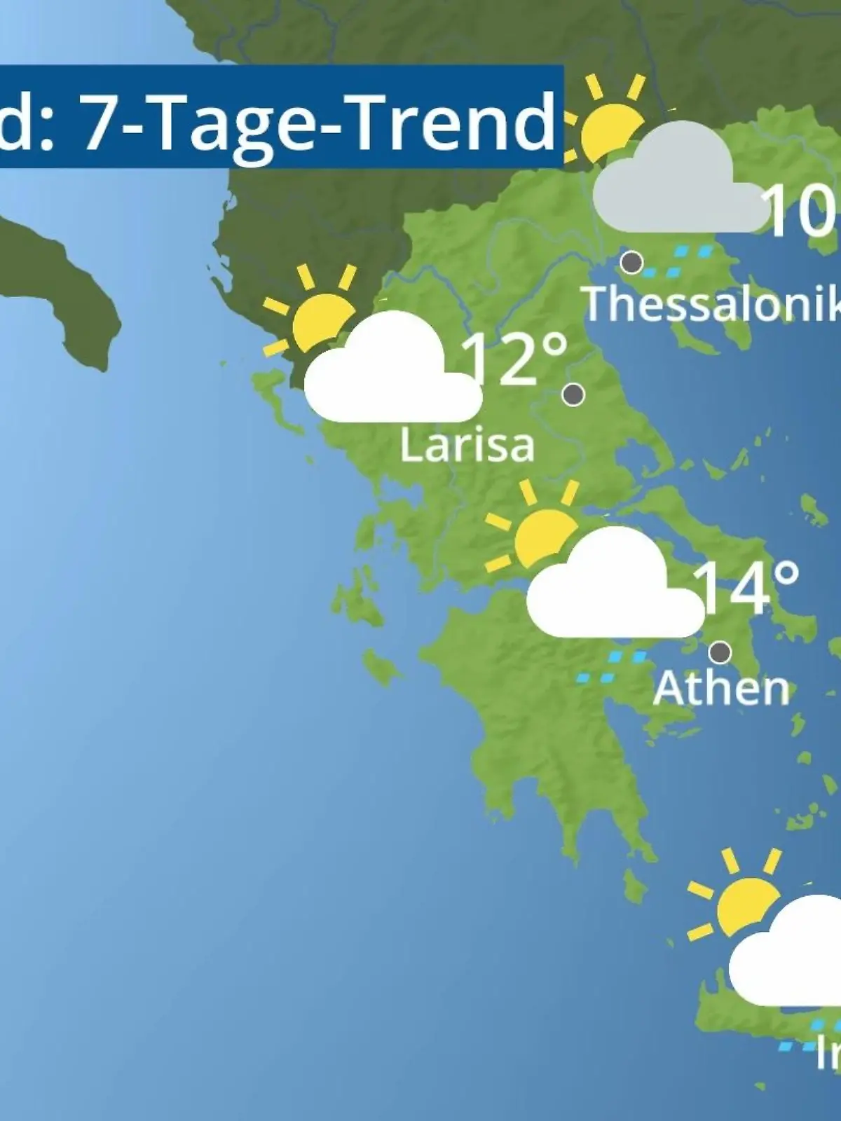 Bild zu: "Griechenland: Wie wird das Wetter?"