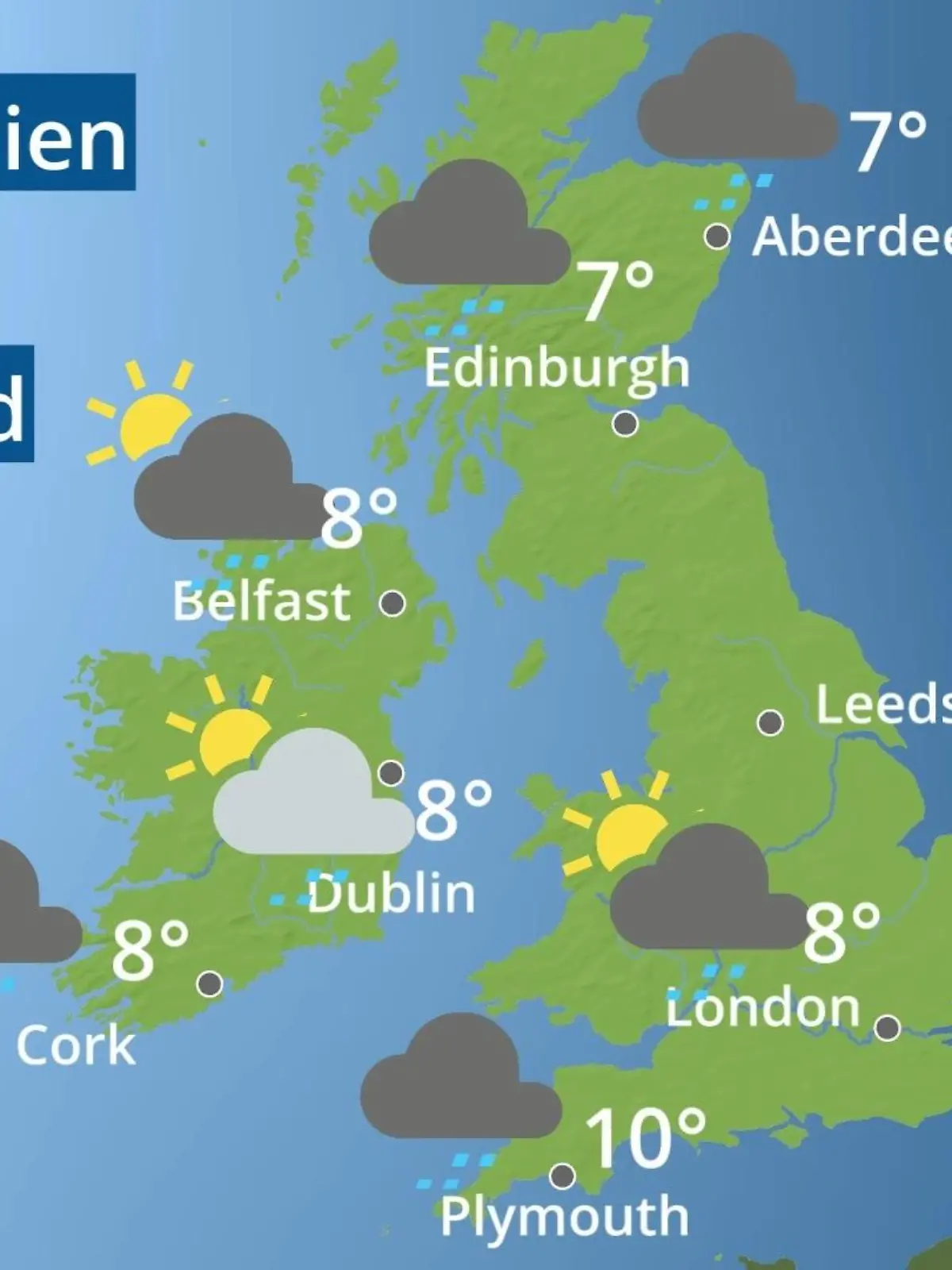 Bild zu: "England, Schottland, Wales: Wie wird das Wetter?"