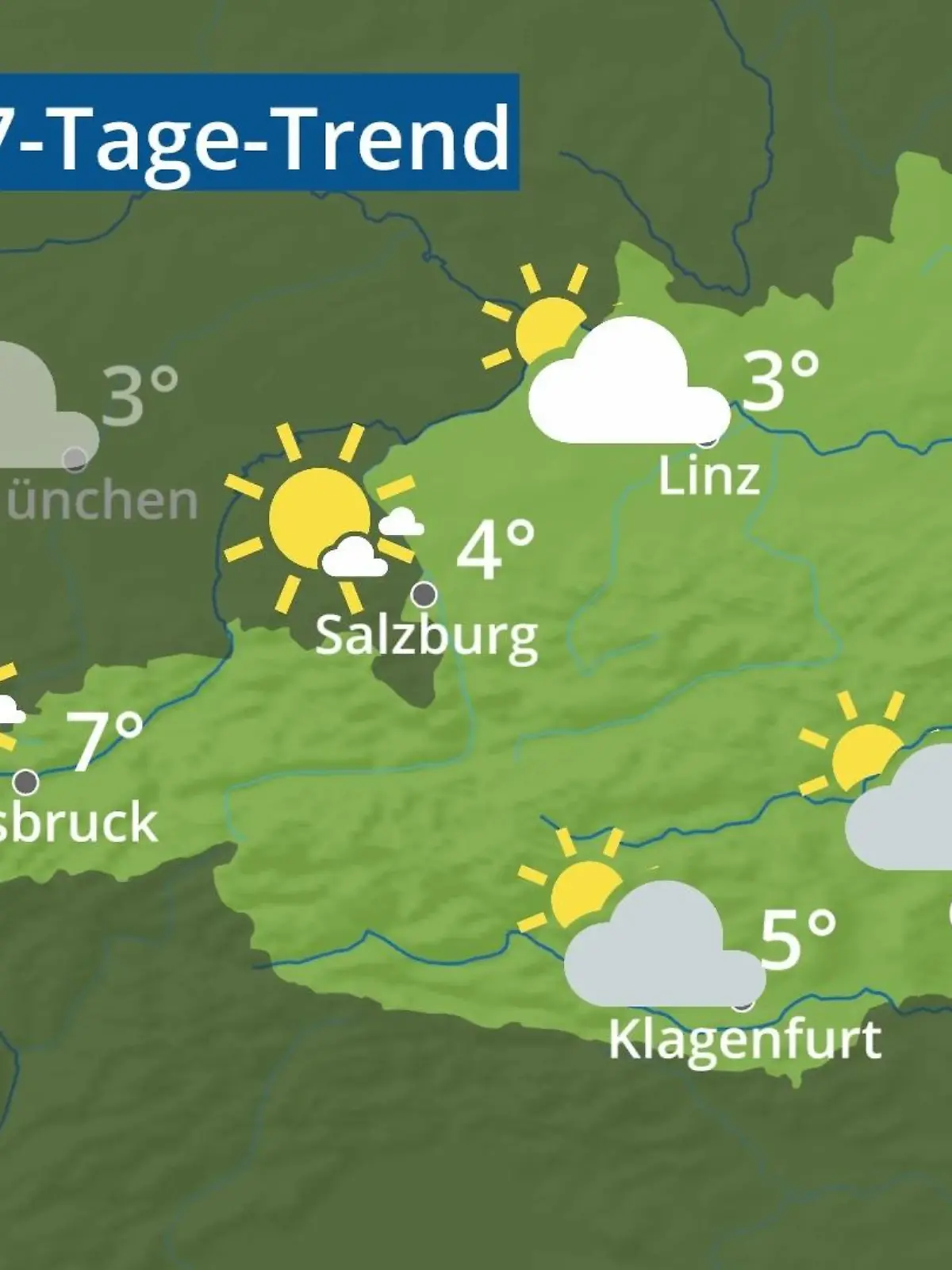 Bild zu: "Österreich: Wie wird das Wetter?"