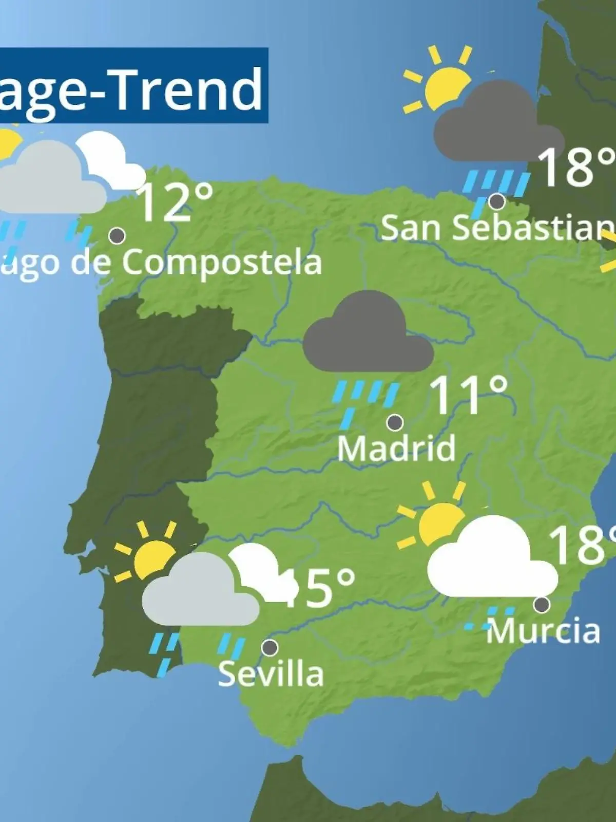 Bild zu: "Spanien: Wie wird das Wetter?"