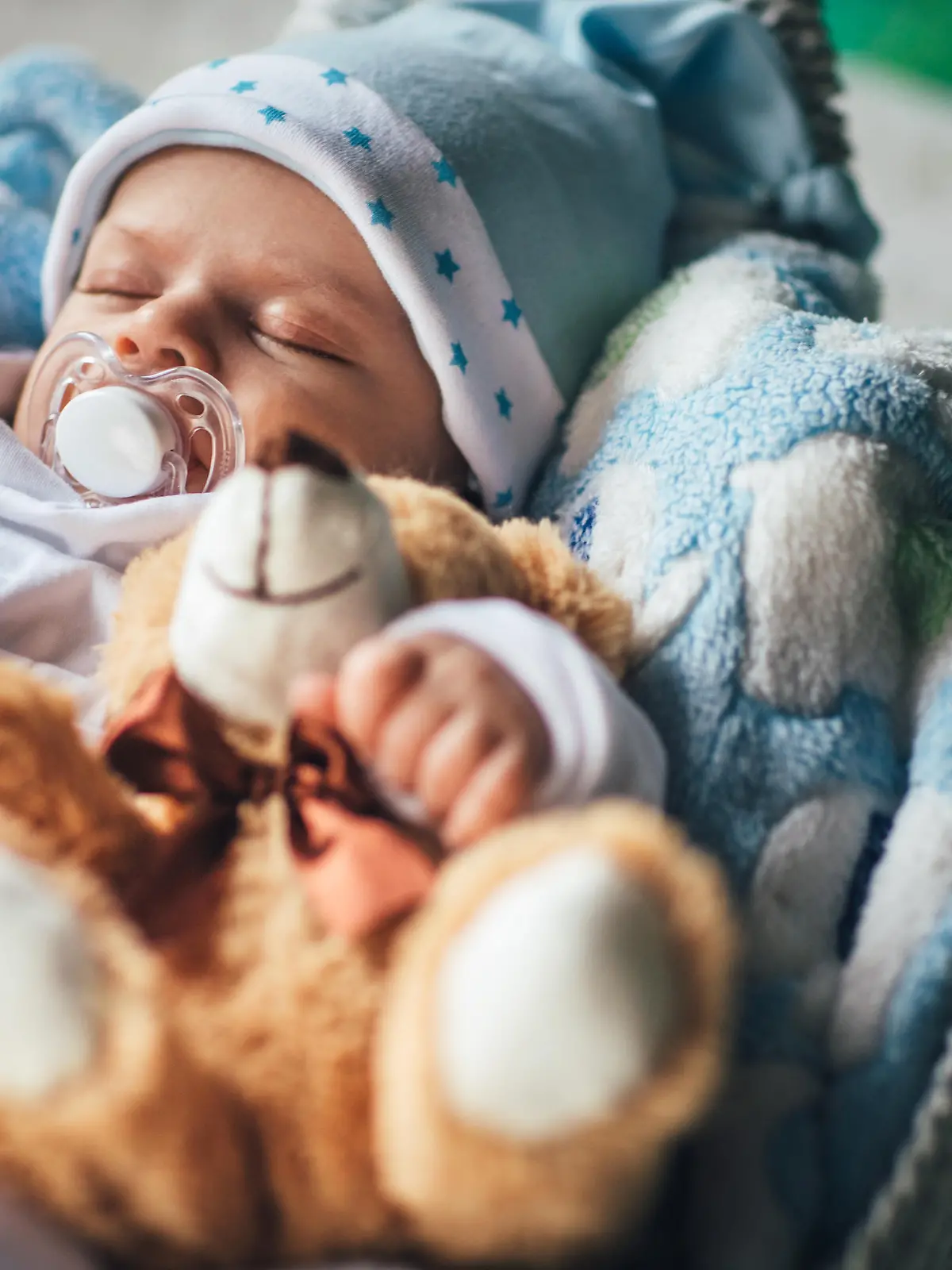 Mit dem Nucki kann ein Baby Stress abbauen