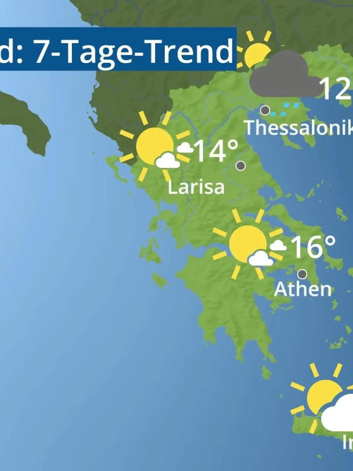Bild zu: "Griechenland: Wie wird das Wetter?"