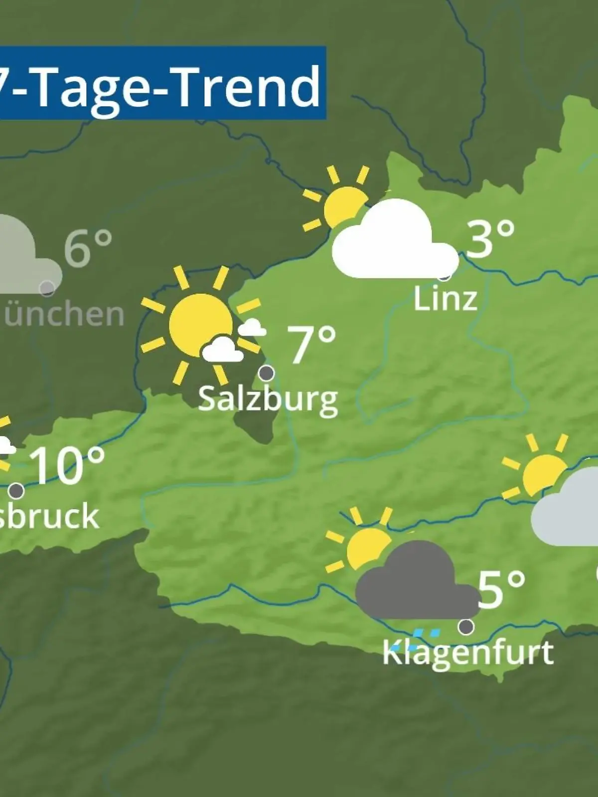 Bild zu: "Österreich: Wie wird das Wetter?"