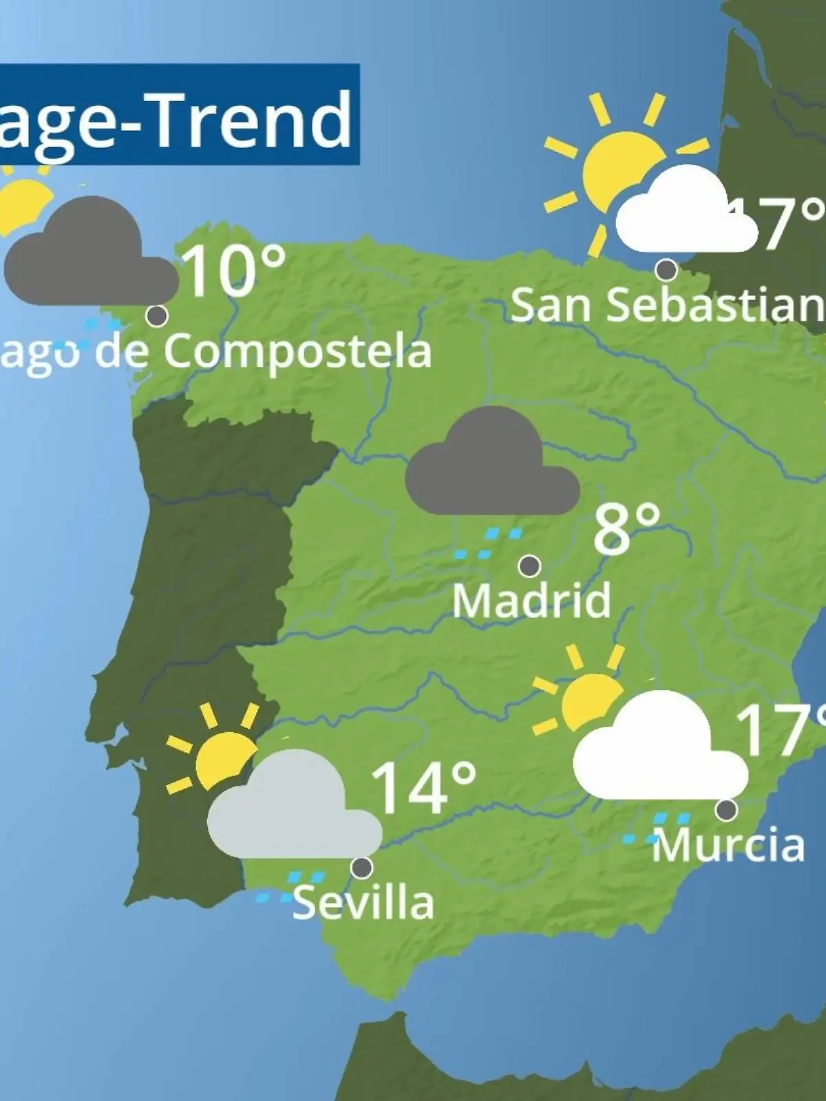 Bild zu: "Spanien: Wie wird das Wetter?"