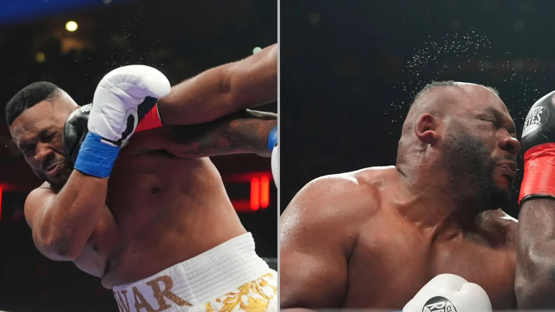 Boxer Miller links mit Haarteil, rechts „oben ohne”